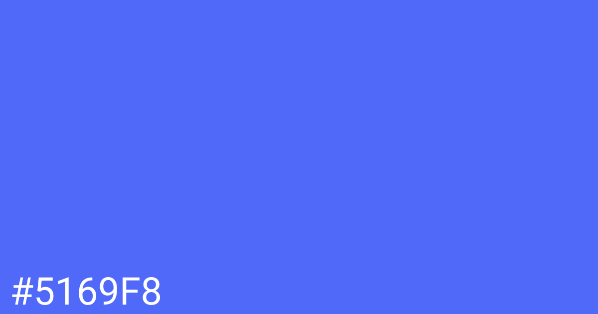 Hex color #5169f8 graphic