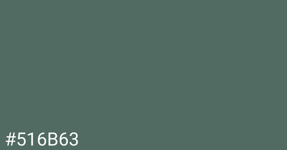 Hex color #516b63 graphic