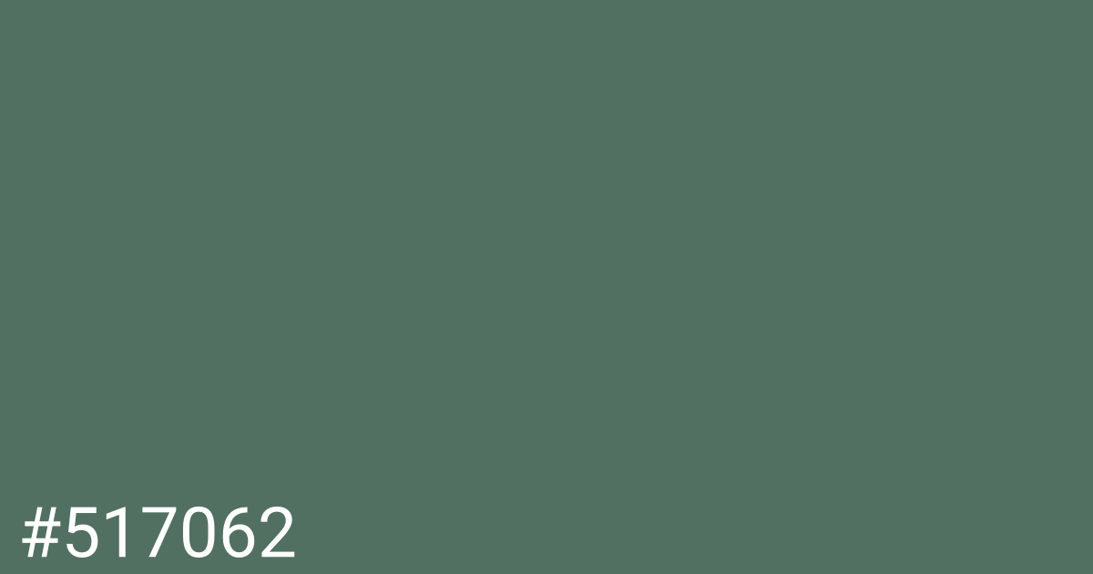 Hex color #517062 graphic