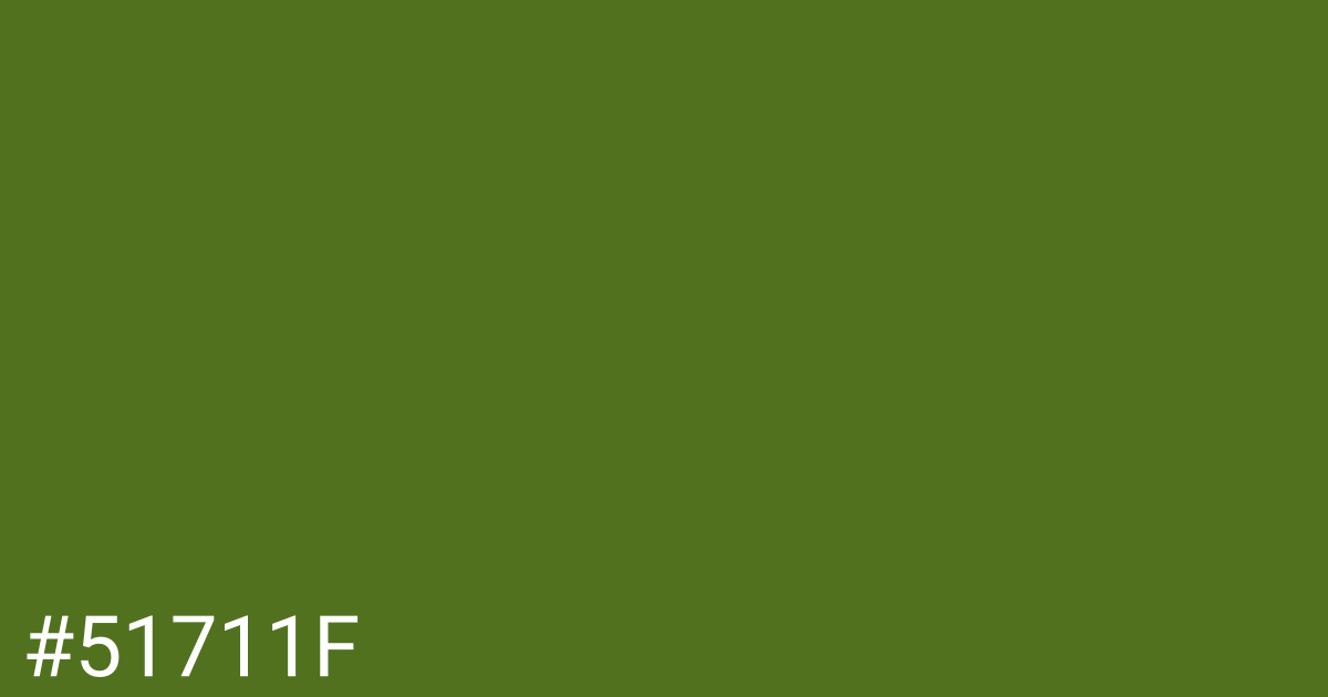 Hex color #51711f graphic