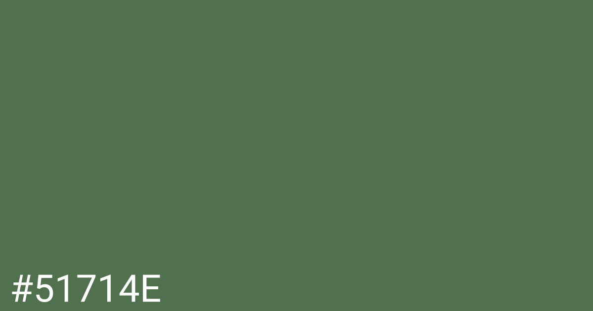 Hex color #51714e graphic