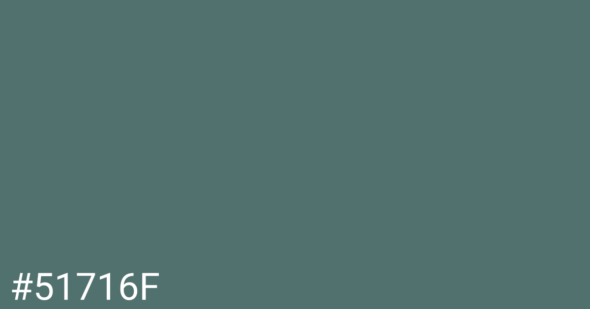 Hex color #51716f graphic