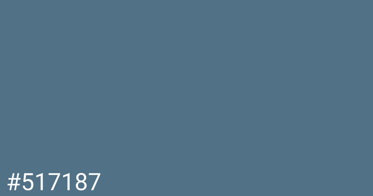 Hex color #517187 graphic