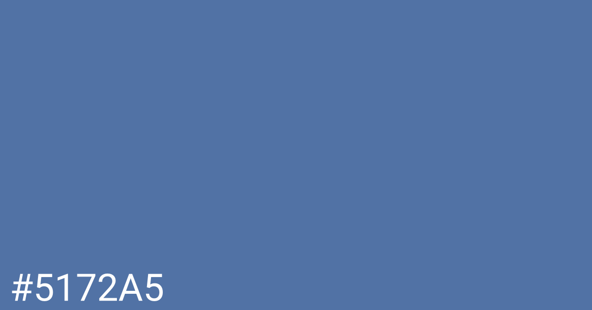 Hex color #5172a5 graphic