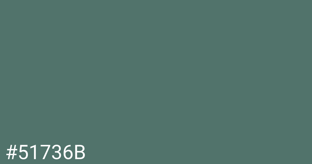 Hex color #51736b graphic