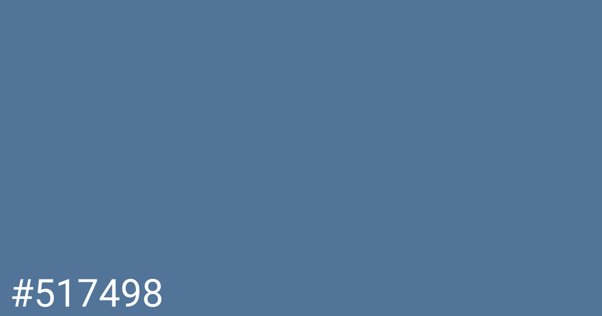 Hex color #517498 graphic