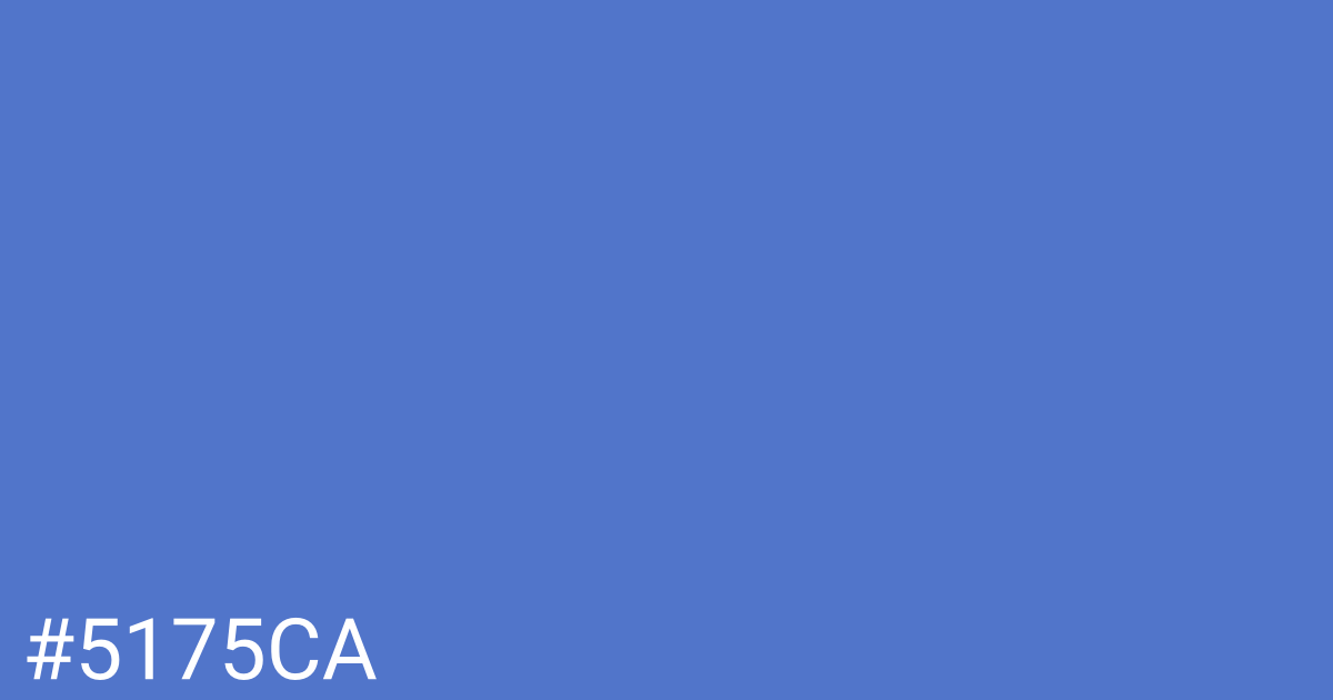 Hex color #5175ca graphic