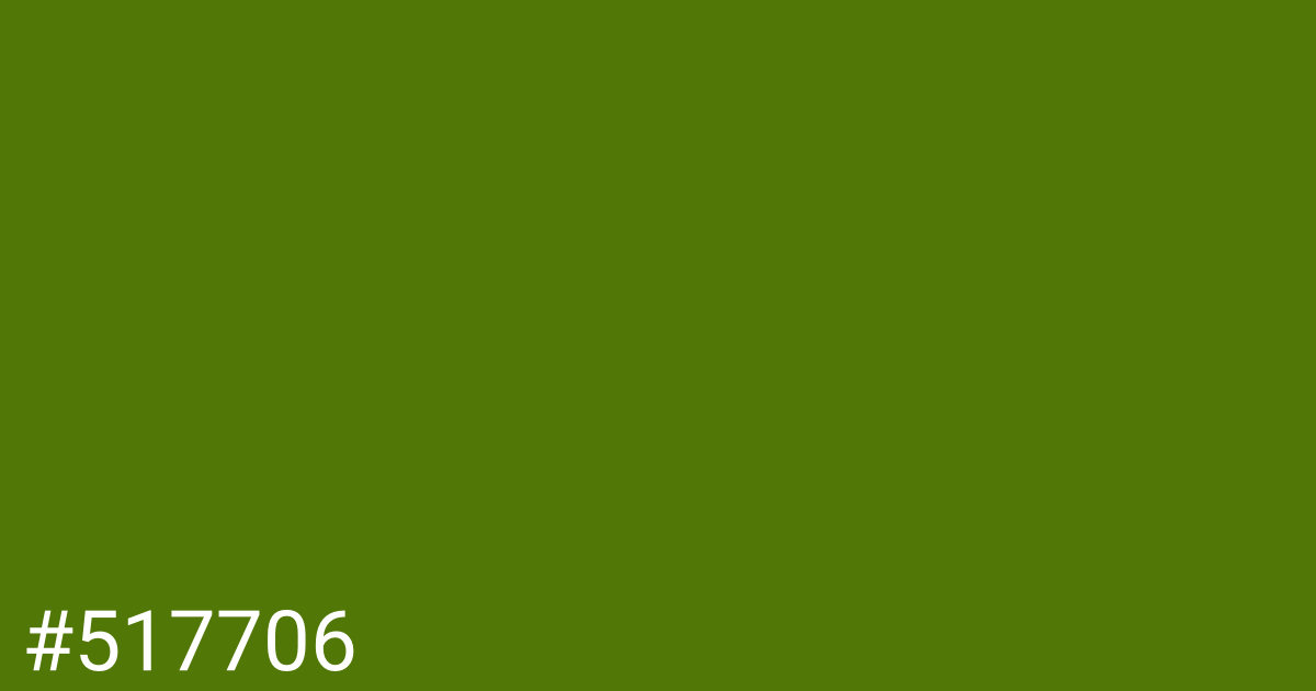 Hex color #517706 graphic