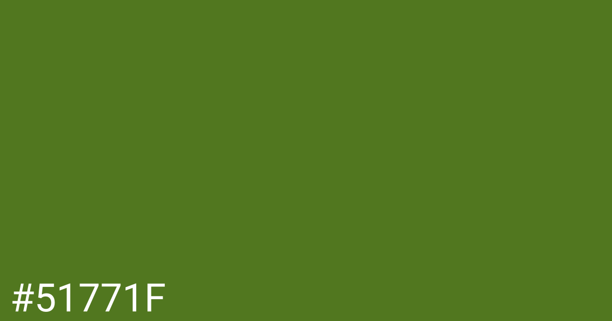 Hex color #51771f graphic