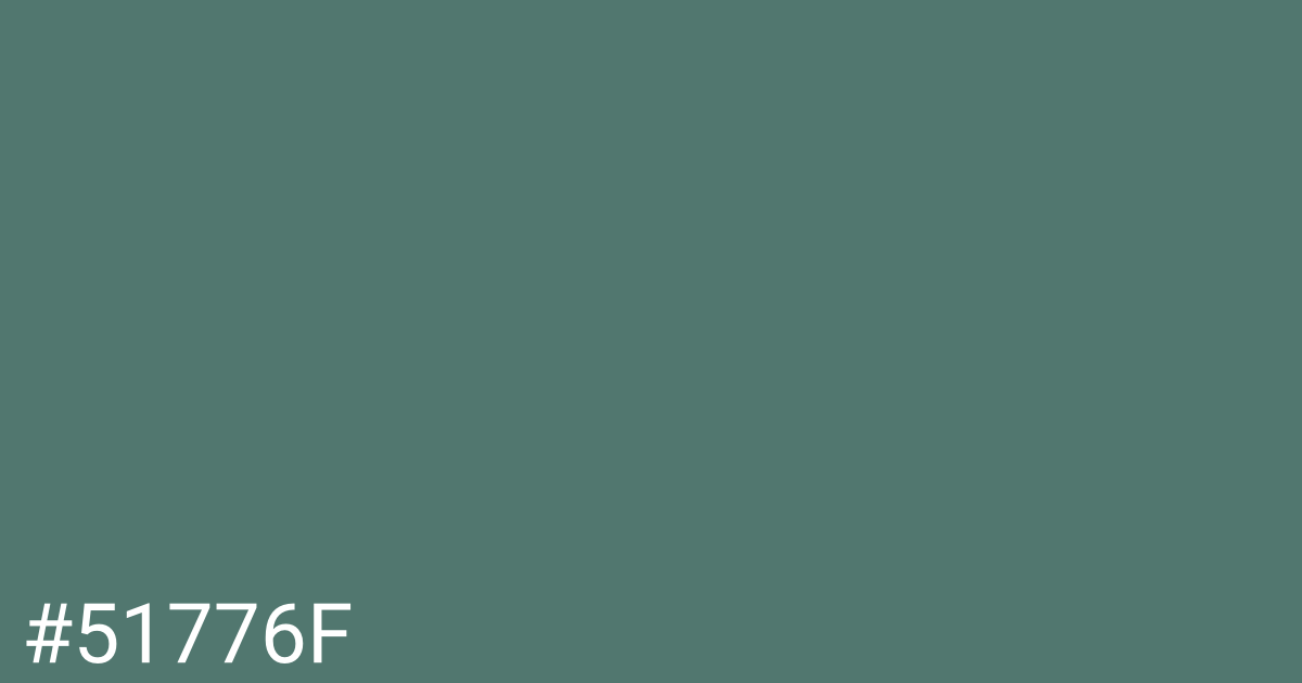 Hex color #51776f graphic