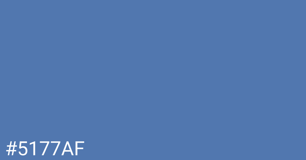 Hex color #5177af graphic