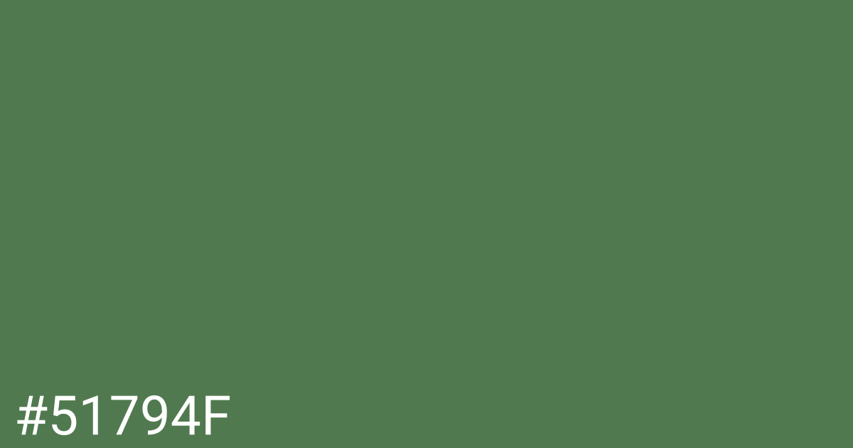 Hex color #51794f graphic