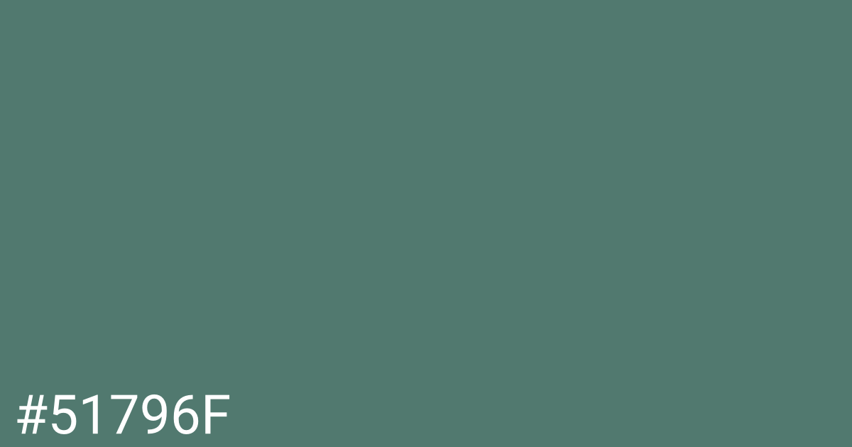 Hex color #51796f graphic