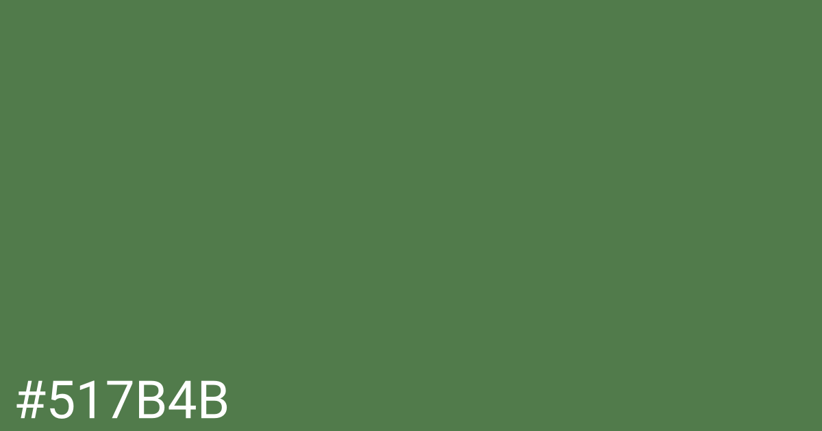 Hex color #517b4b graphic