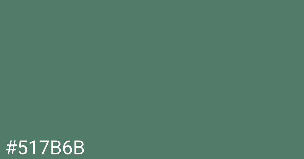 Hex color #517b6b graphic