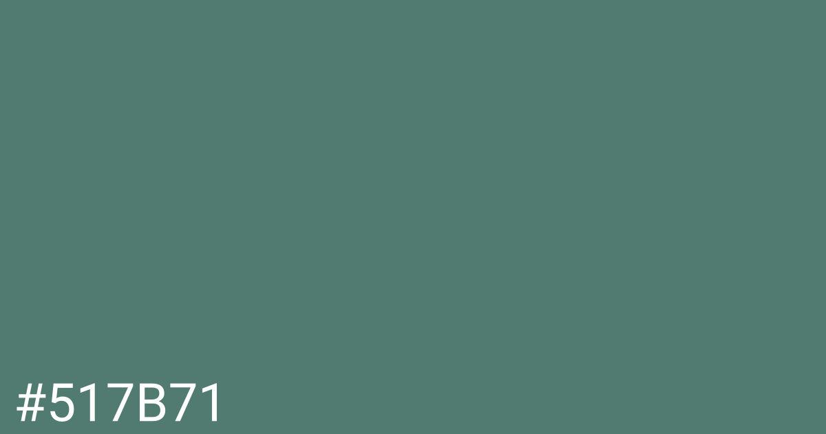 Hex color #517b71 graphic