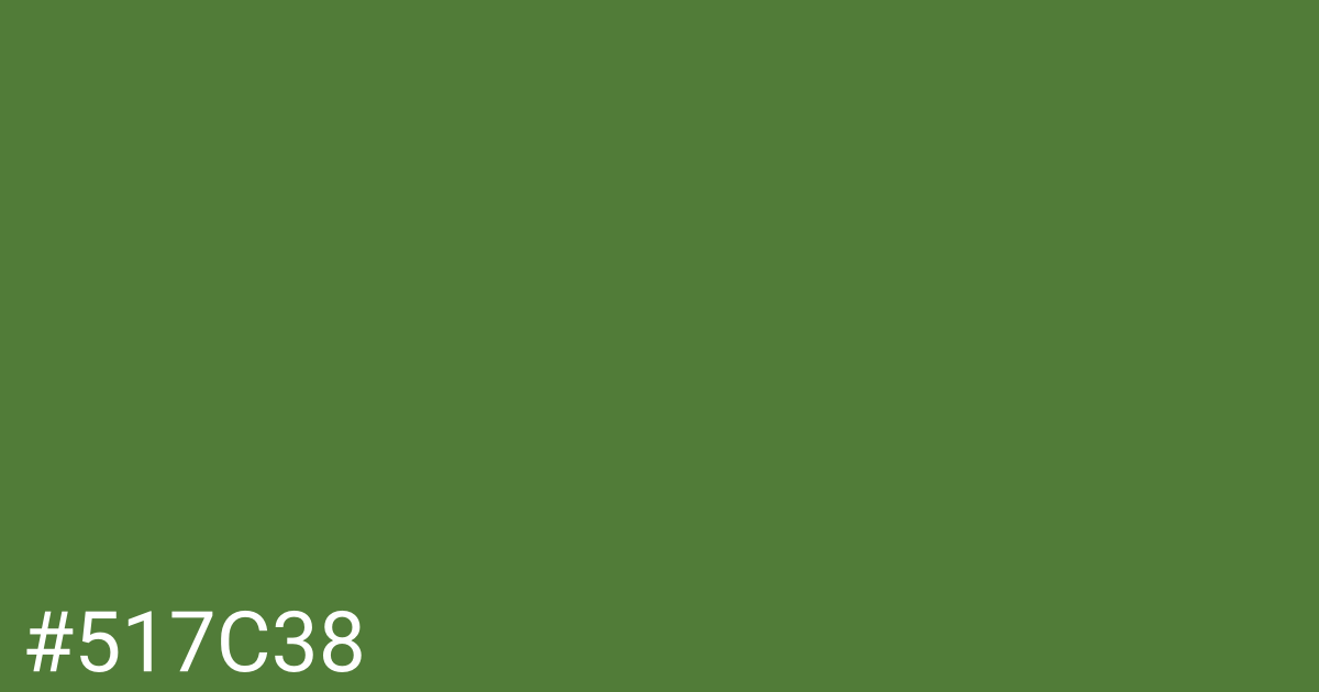 Hex color #517c38 graphic