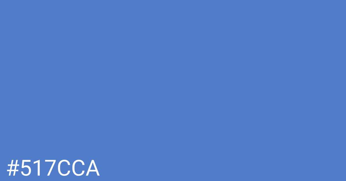 Hex color #517cca graphic