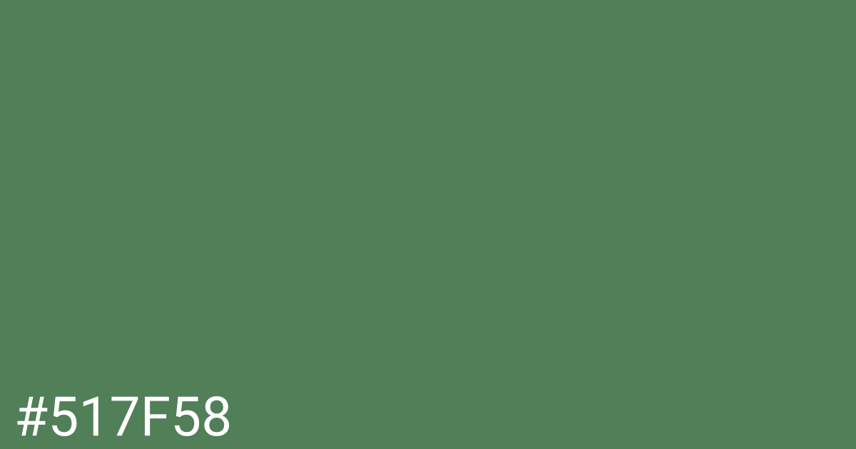 Hex color #517f58 graphic