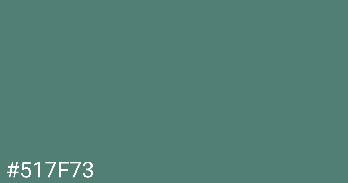 Hex color #517f73 graphic