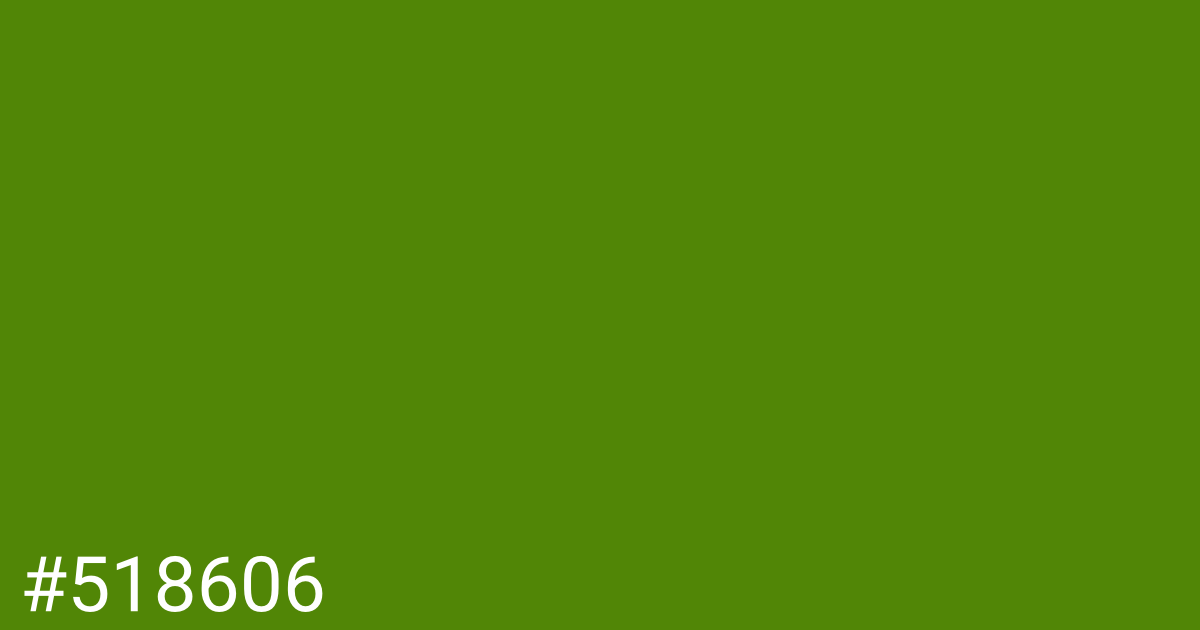 Hex color #518606 graphic