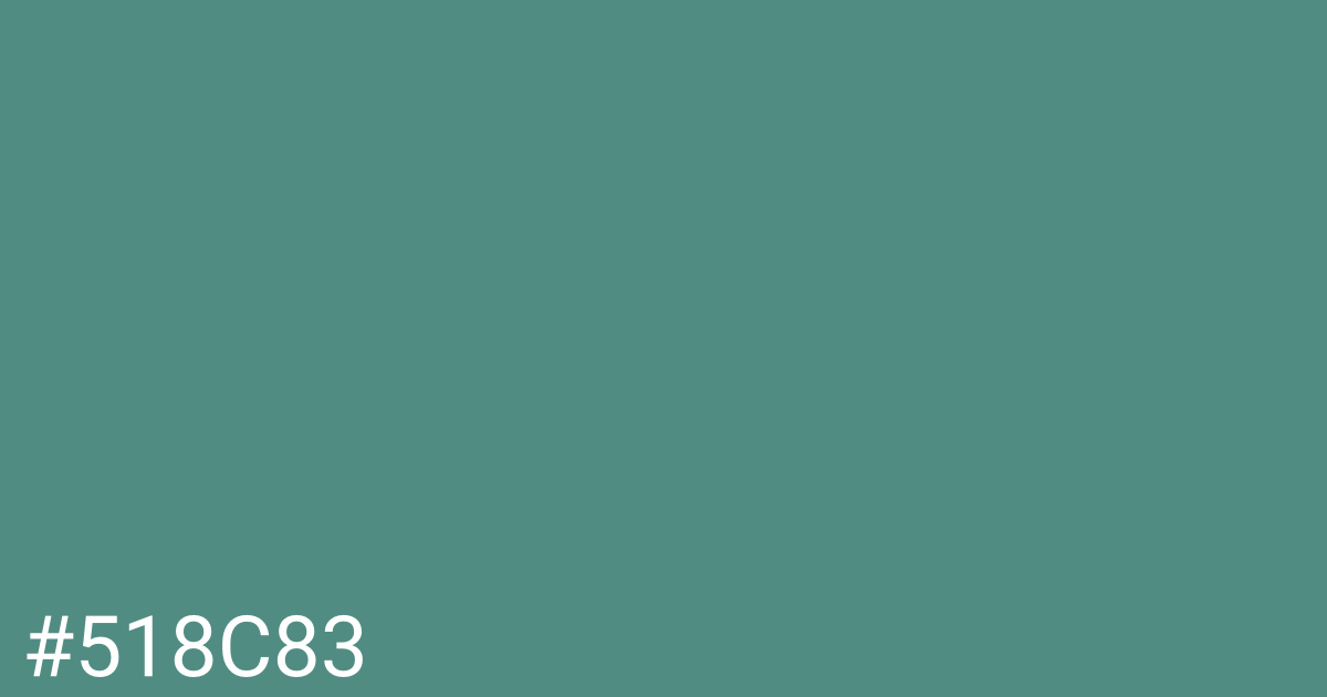 Hex color #518c83 graphic