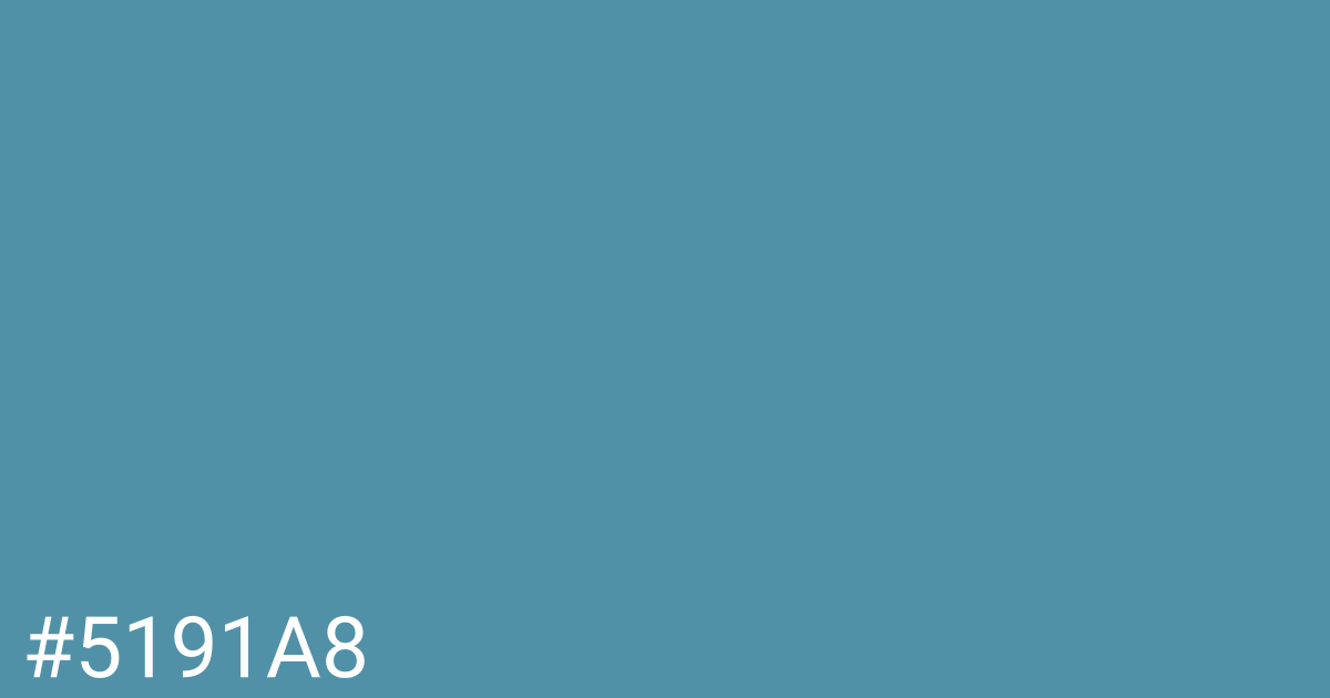 Hex color #5191a8 graphic