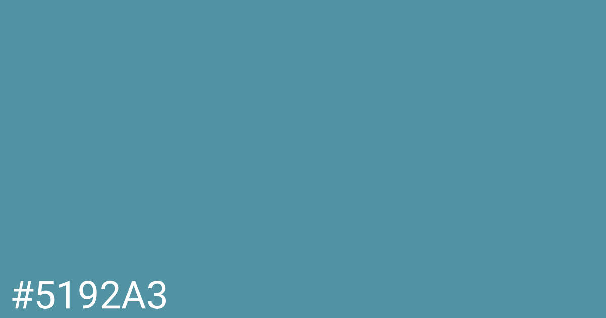 Hex color #5192a3 graphic