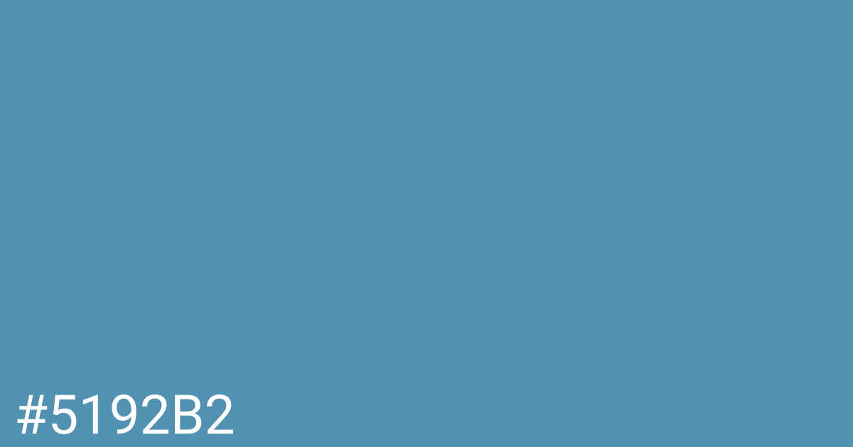 Hex color #5192b2 graphic