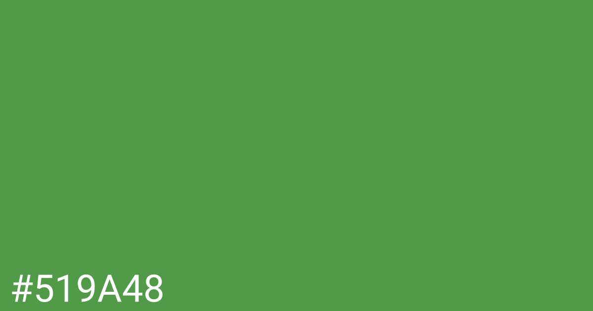Hex color #519a48 graphic