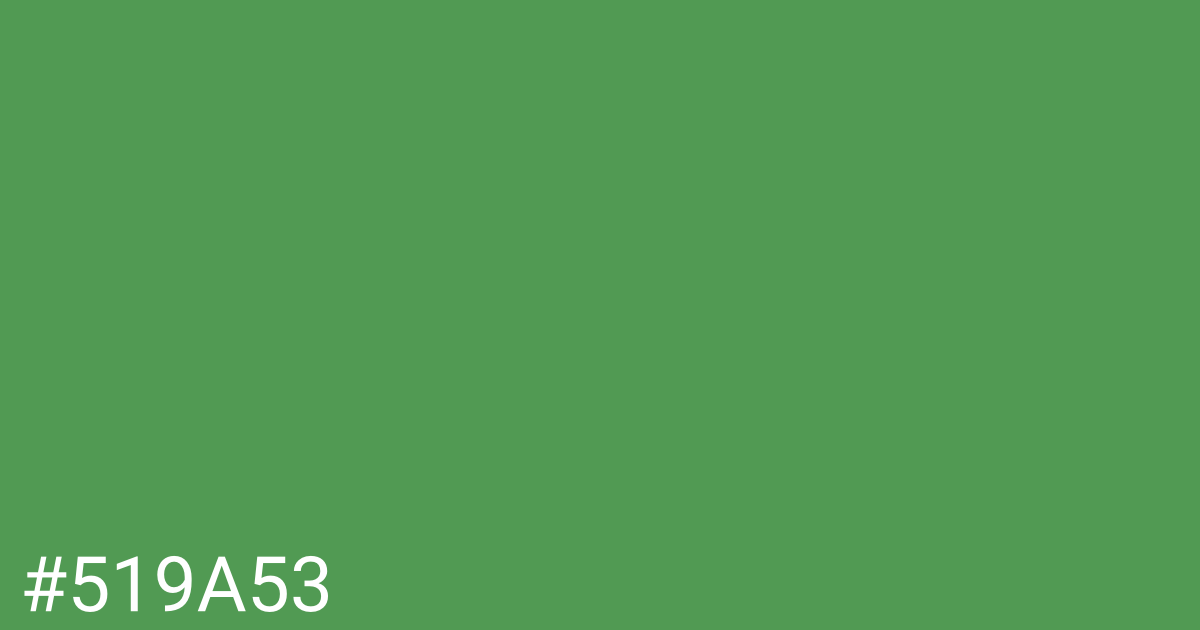 Hex color #519a53 graphic