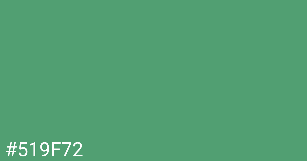 Hex color #519f72 graphic