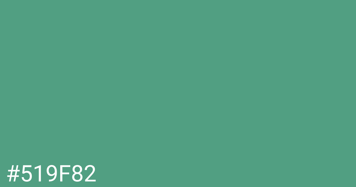 Hex color #519f82 graphic