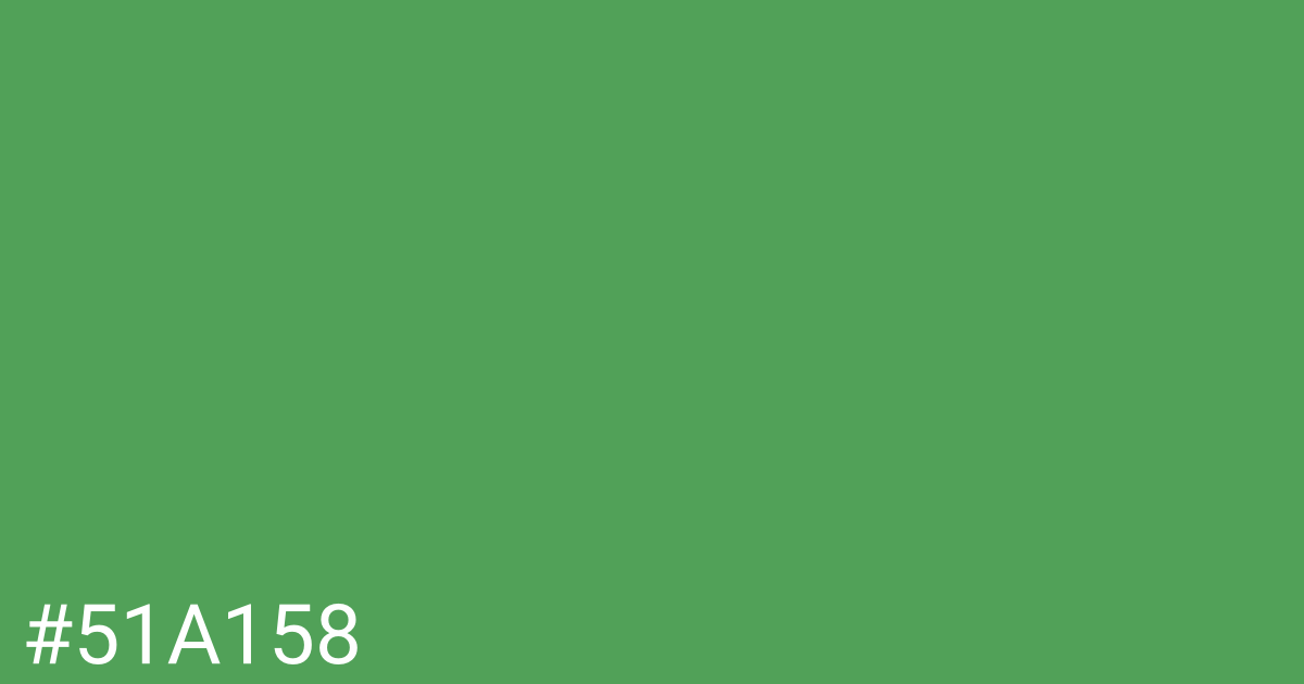 Hex color #51a158 graphic