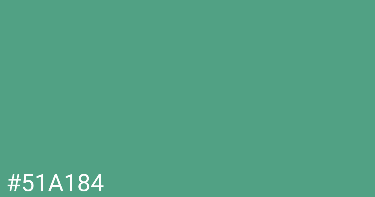 Hex color #51a184 graphic