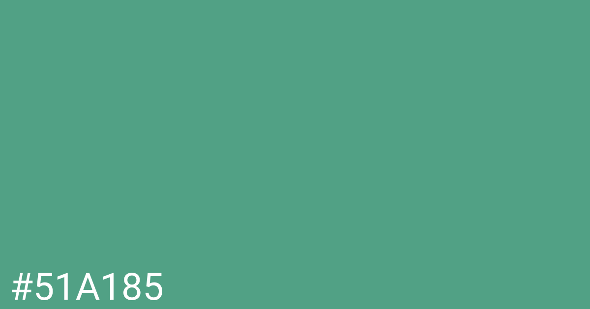 Hex color #51a185 graphic