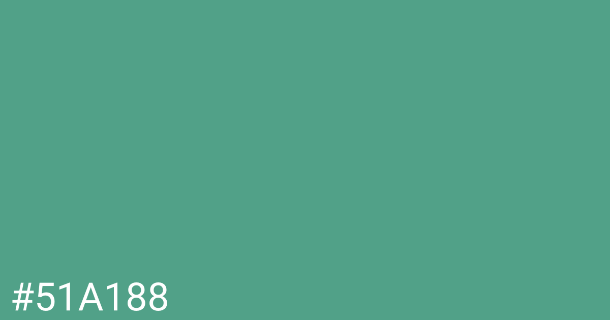 Hex color #51a188 graphic