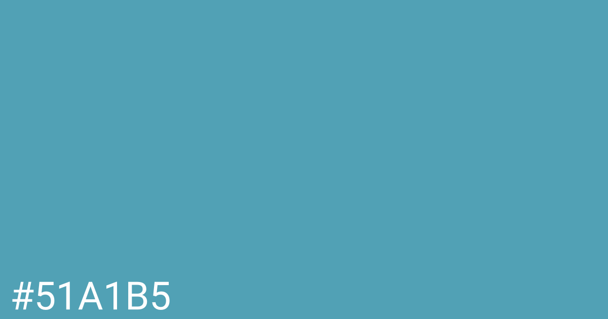 Hex color #51a1b5 graphic