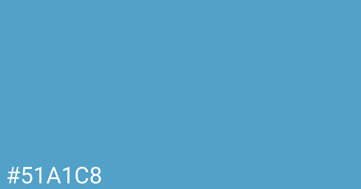 Hex color #51a1c8 graphic