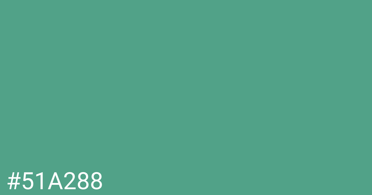 Hex color #51a288 graphic