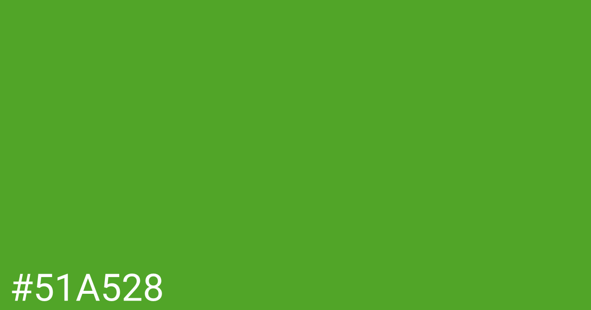 Hex color #51a528 graphic