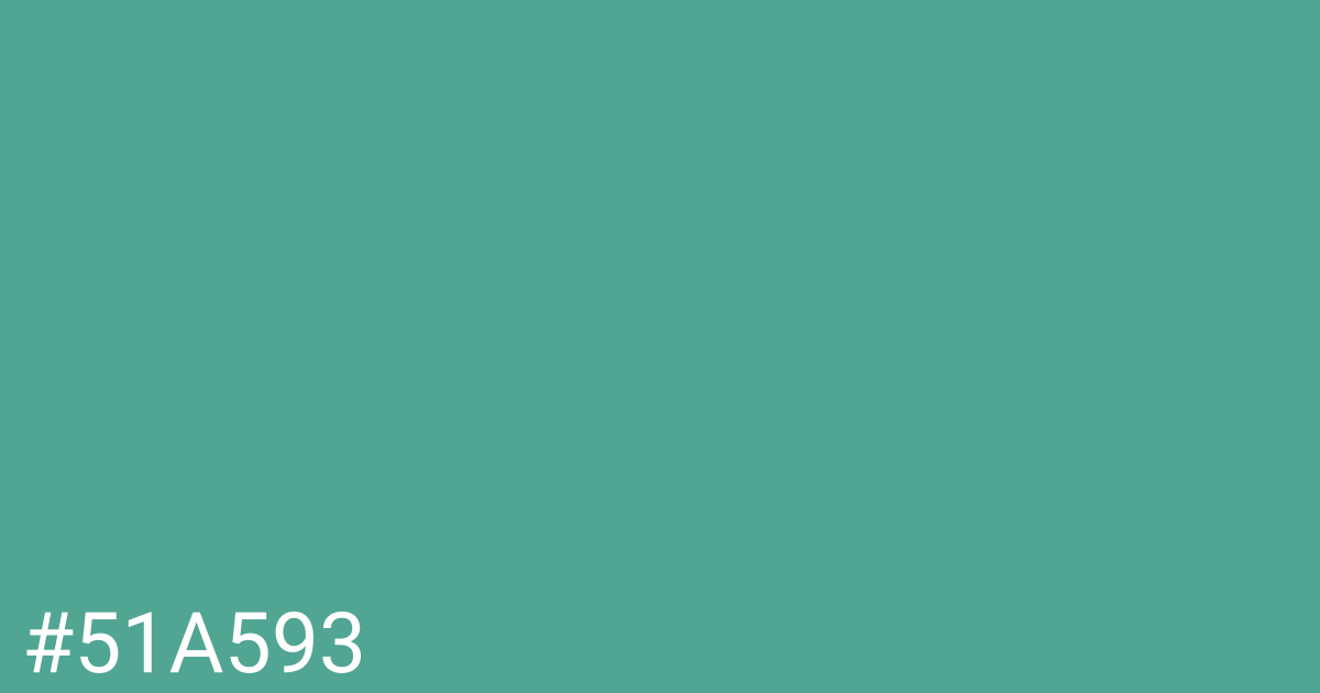 Hex color #51a593 graphic