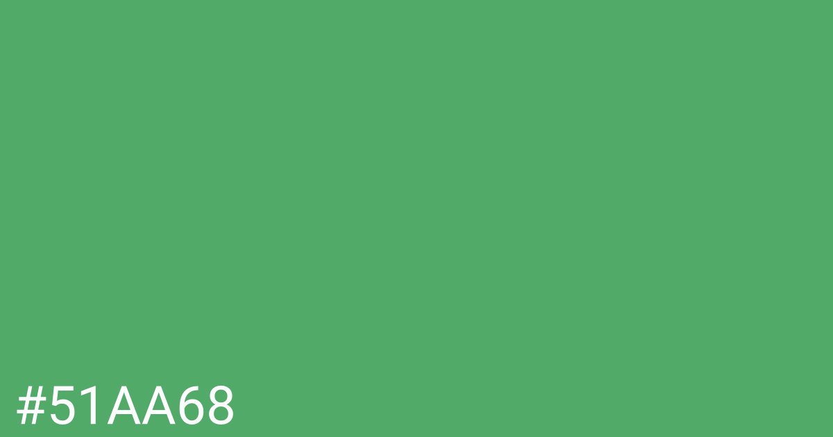 Hex color #51aa68 graphic