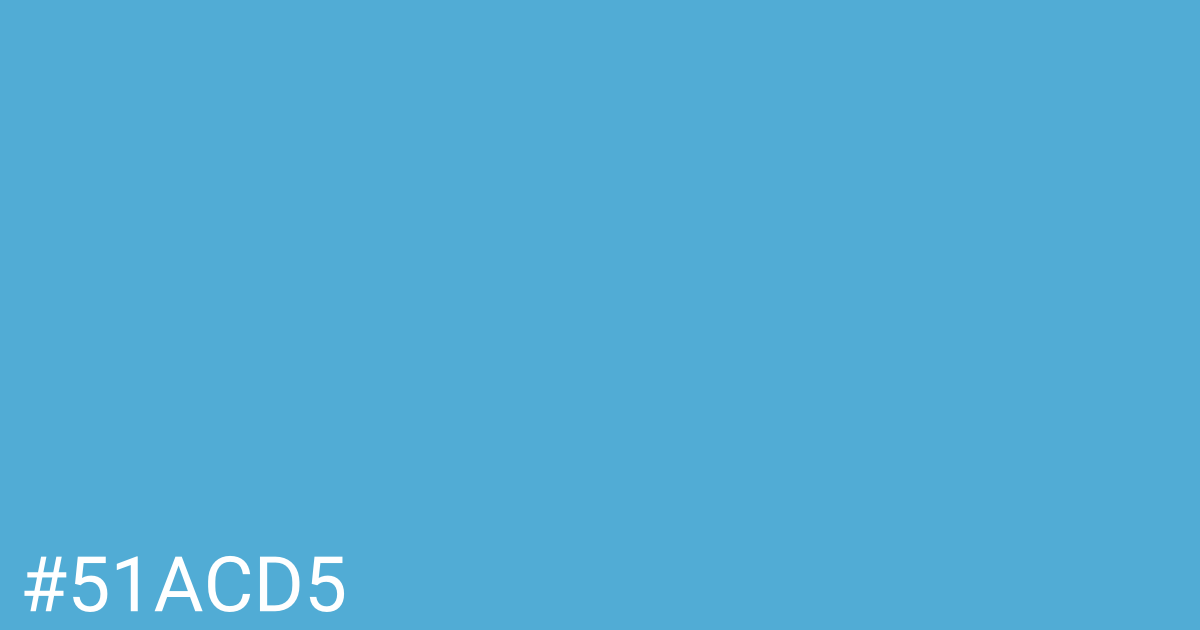 Hex color #51acd5 graphic