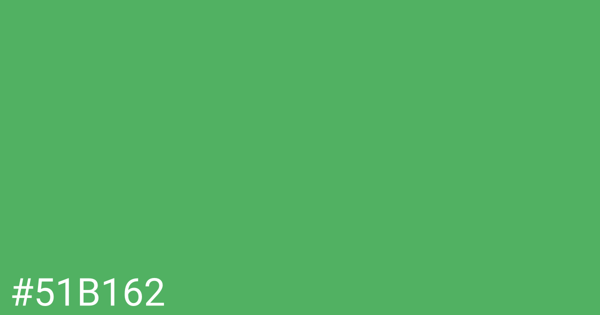 Hex color #51b162 graphic