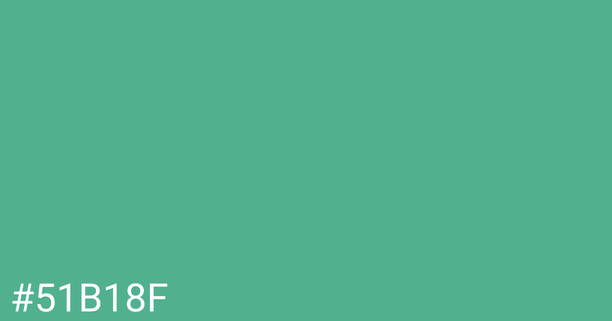 Hex color #51b18f graphic