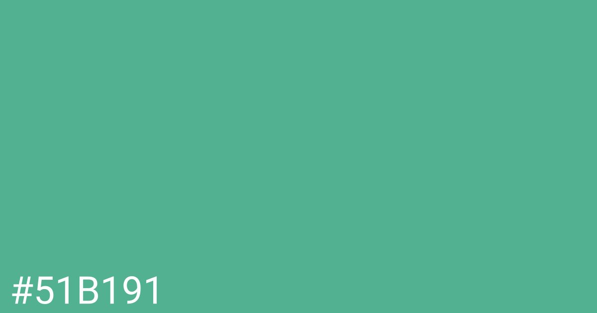 Hex color #51b191 graphic