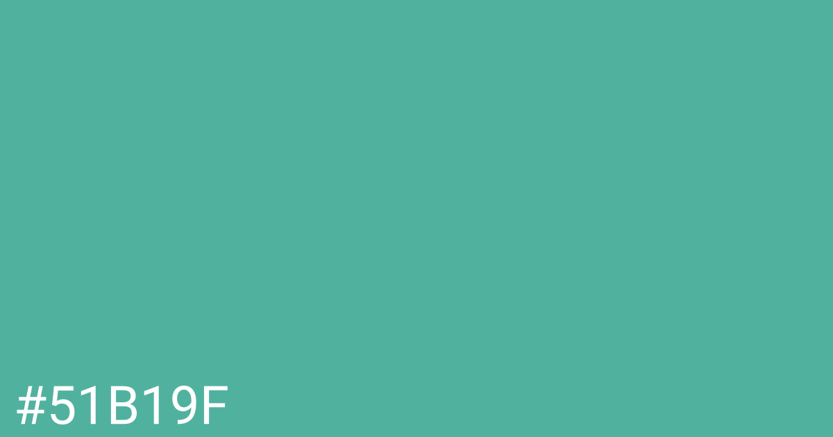 Hex color #51b19f graphic