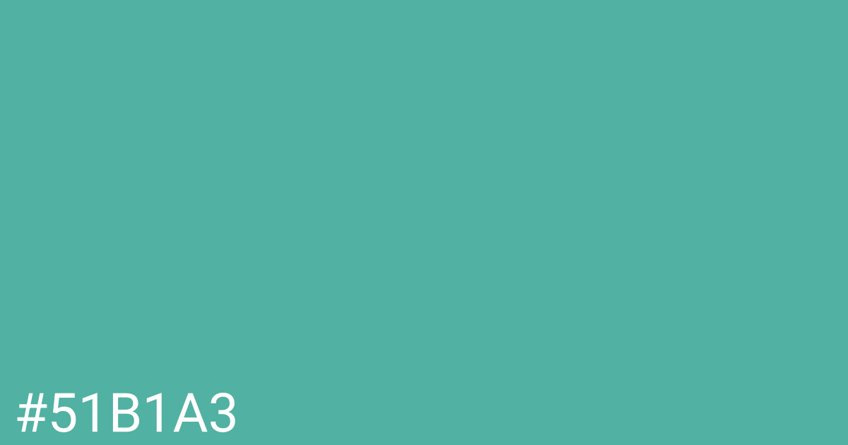 Hex color #51b1a3 graphic