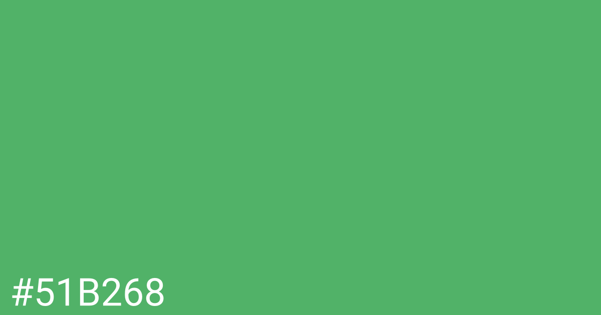 Hex color #51b268 graphic